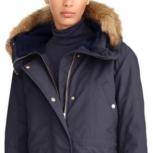 J. Crew Tall perfect winter parka in Black
